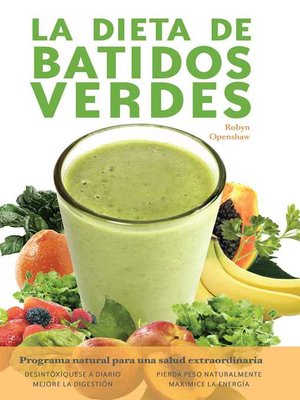 cover image of La dieta de batidos verdes
